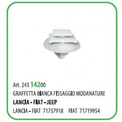 100 PZ - GRAFFETTA FISSAGGIO MODANATURE FIAT 71719954  (55273Z)