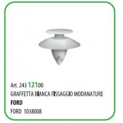 50 PZ - GRAFFETTA FISSAGGIO MODANATURE FORD 1038008  (55127Z)