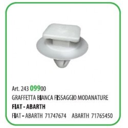 100 PZ - GRAFFETTA FISSAGGIO MODANATURE FIAT 71747674  (50237Z)