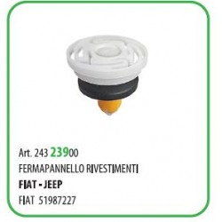 25 PZ - FERMA PANNELLO RIVESTIMENTI FIAT 51987227  (55153Z)