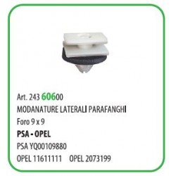 50 PZ - FISSAGGIO MODANATURE PEUGEOT / OPEL   (55268T)